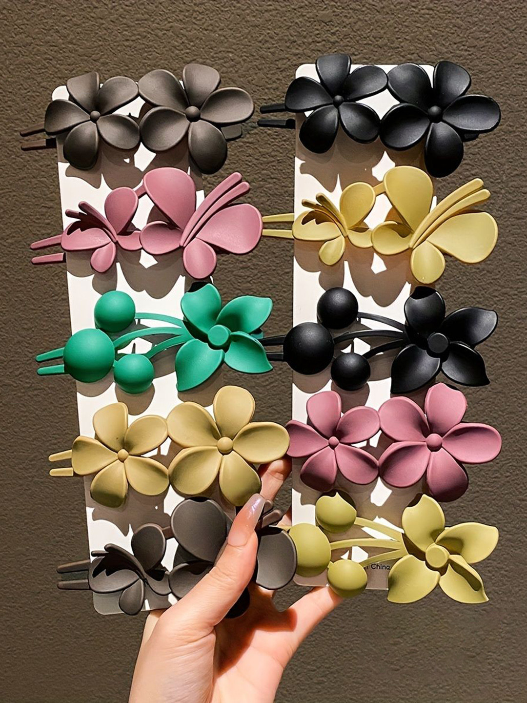 CHRONEX Set Of 10 Flower Alligator Hair Clip - Assorted