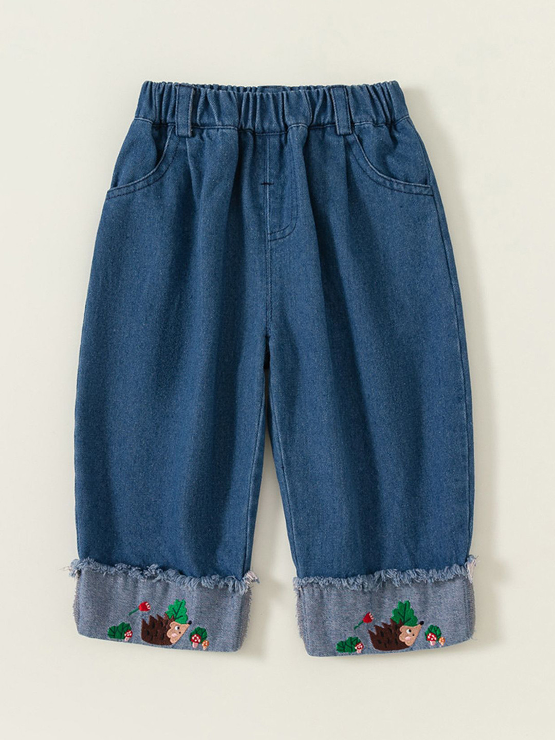 LULU & SKY Girls Wide Leg High-Rise Jeans
