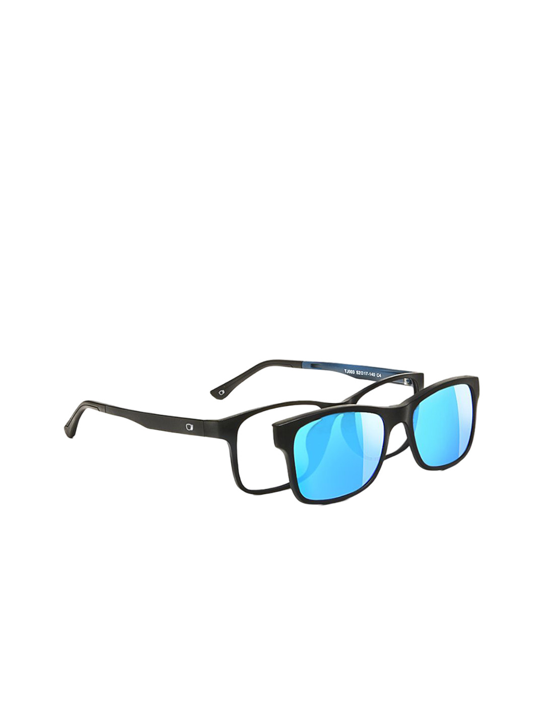 Specsmakers Unisex Clipon Square Sunglasses FSFBKMBL52SMOJ003N