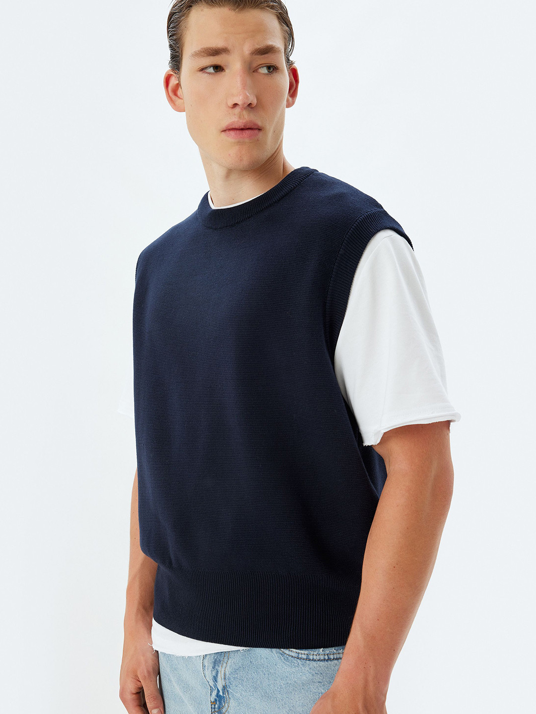 Koton Men Sleeveless Vest Sweater