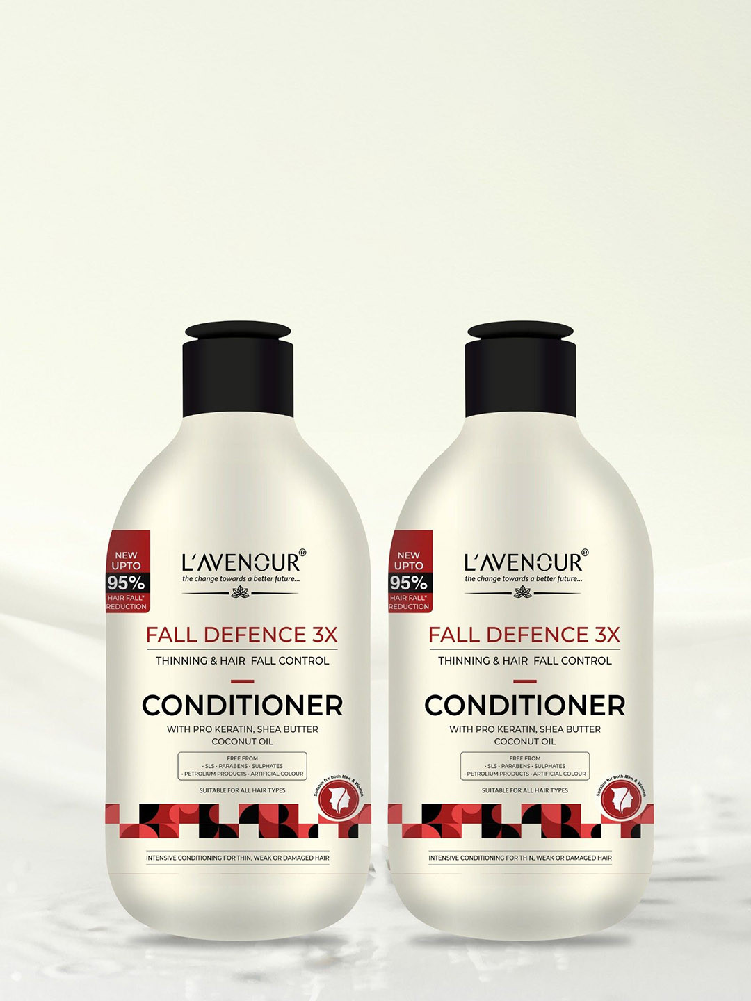 L'AVENOUR Set Of 2 Fall Defence 3X Thinning & Hair Fall Control Conditioner - 250 ml Each