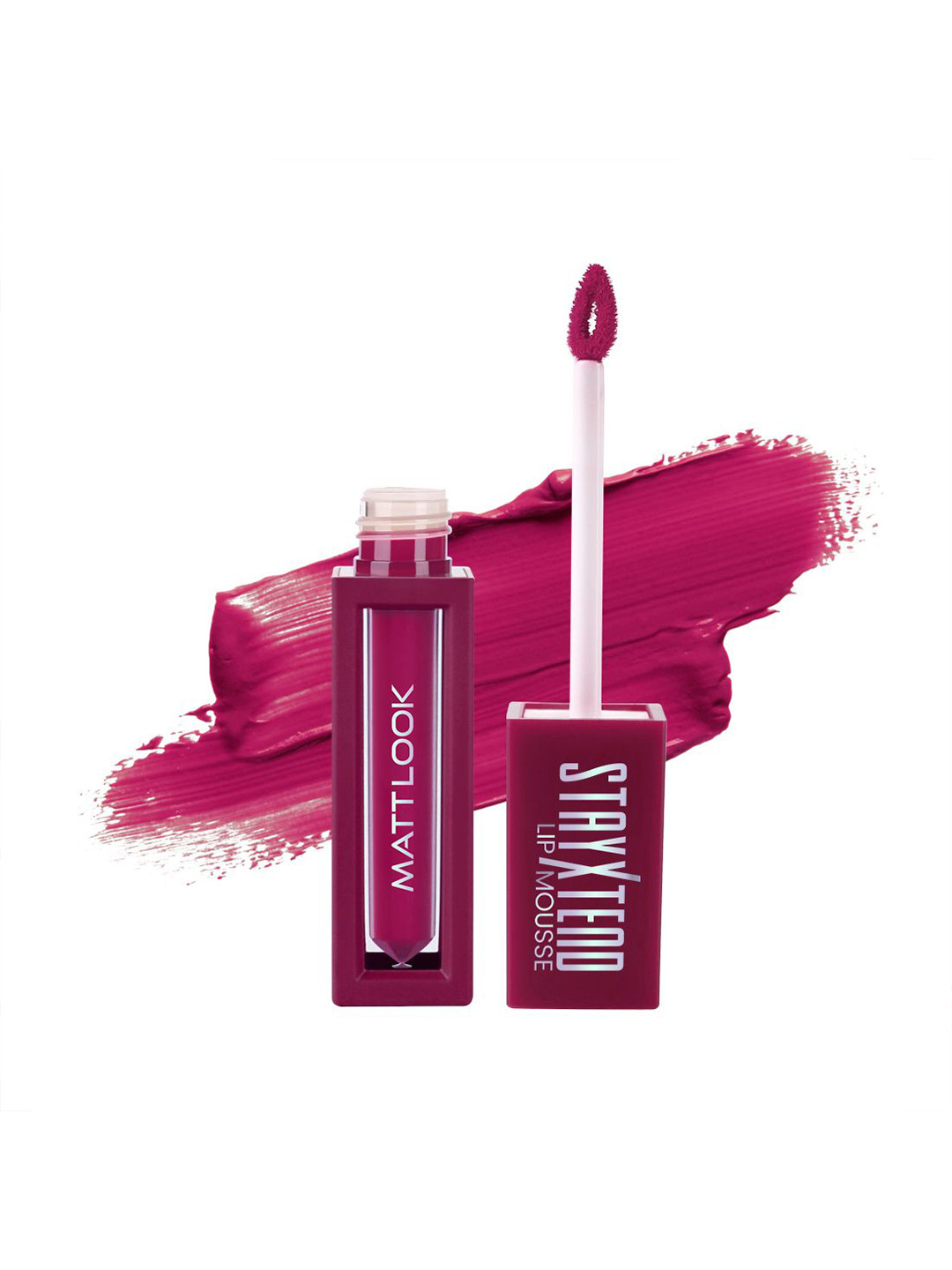 MATTLOOK Set Of 2 Stayxtend Lip Mousse Enriched With Vitamin E 4ml Each -Lively Magenta 14