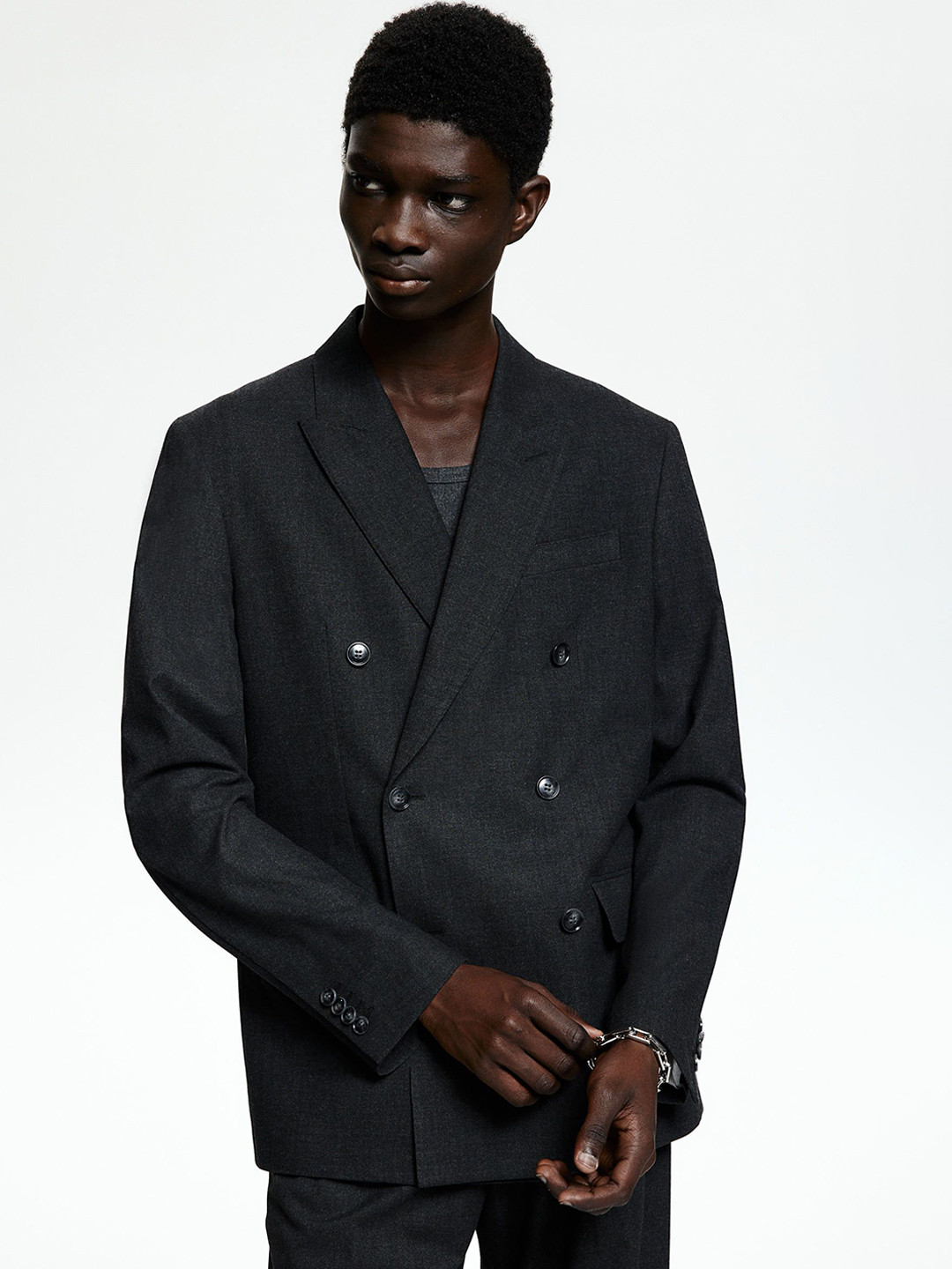 H&M Regular Fit Double-Breasted Jacket