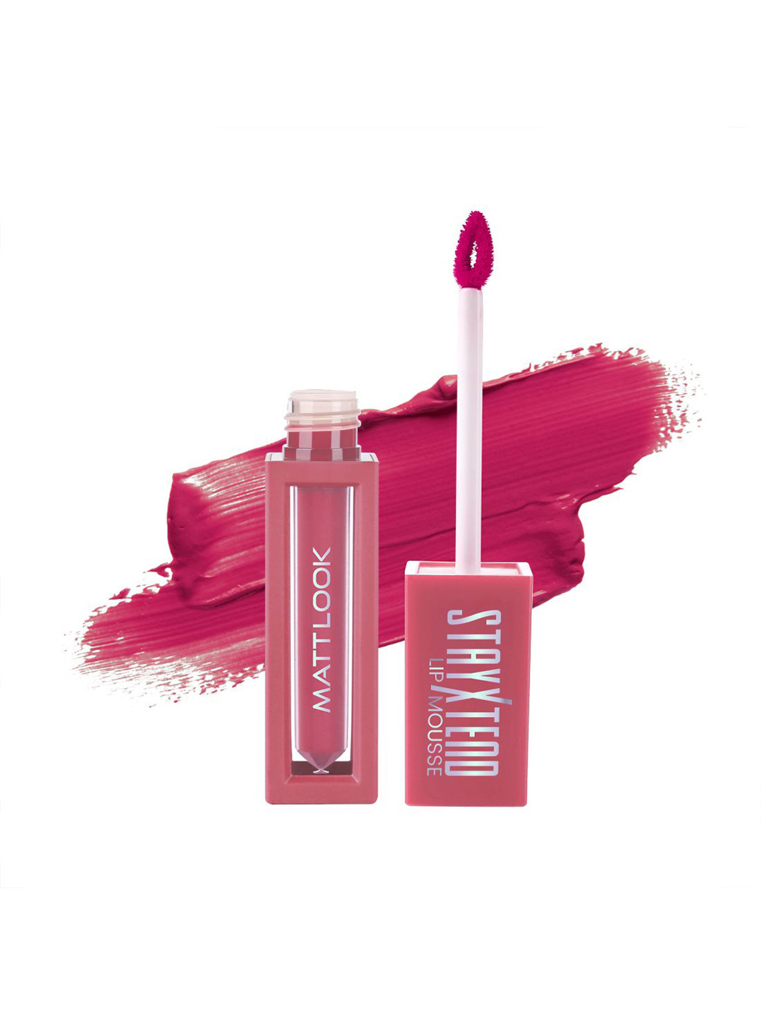 MATTLOOK Stayxtend Set Of 2 Lip Mousse Enriched With Vitamin E 4ml Each - Forever Pink 17