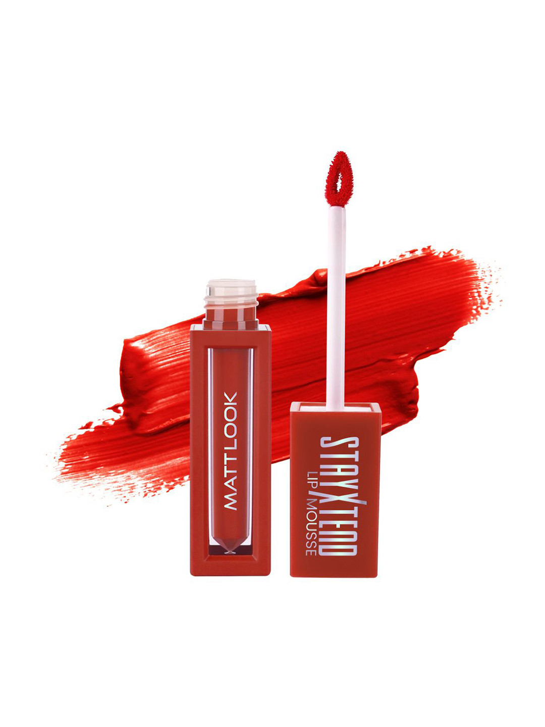 MATTLOOK Stayxtend Set Of 2 Lip Mousse Enriched With Vitamin E 4ml Each - Fiery Red 04