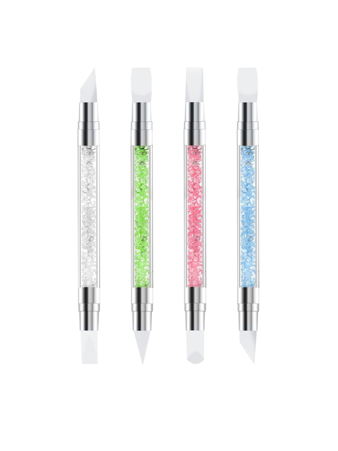 Scheibe Set Of 4 Silicon Head Nail Art Pens