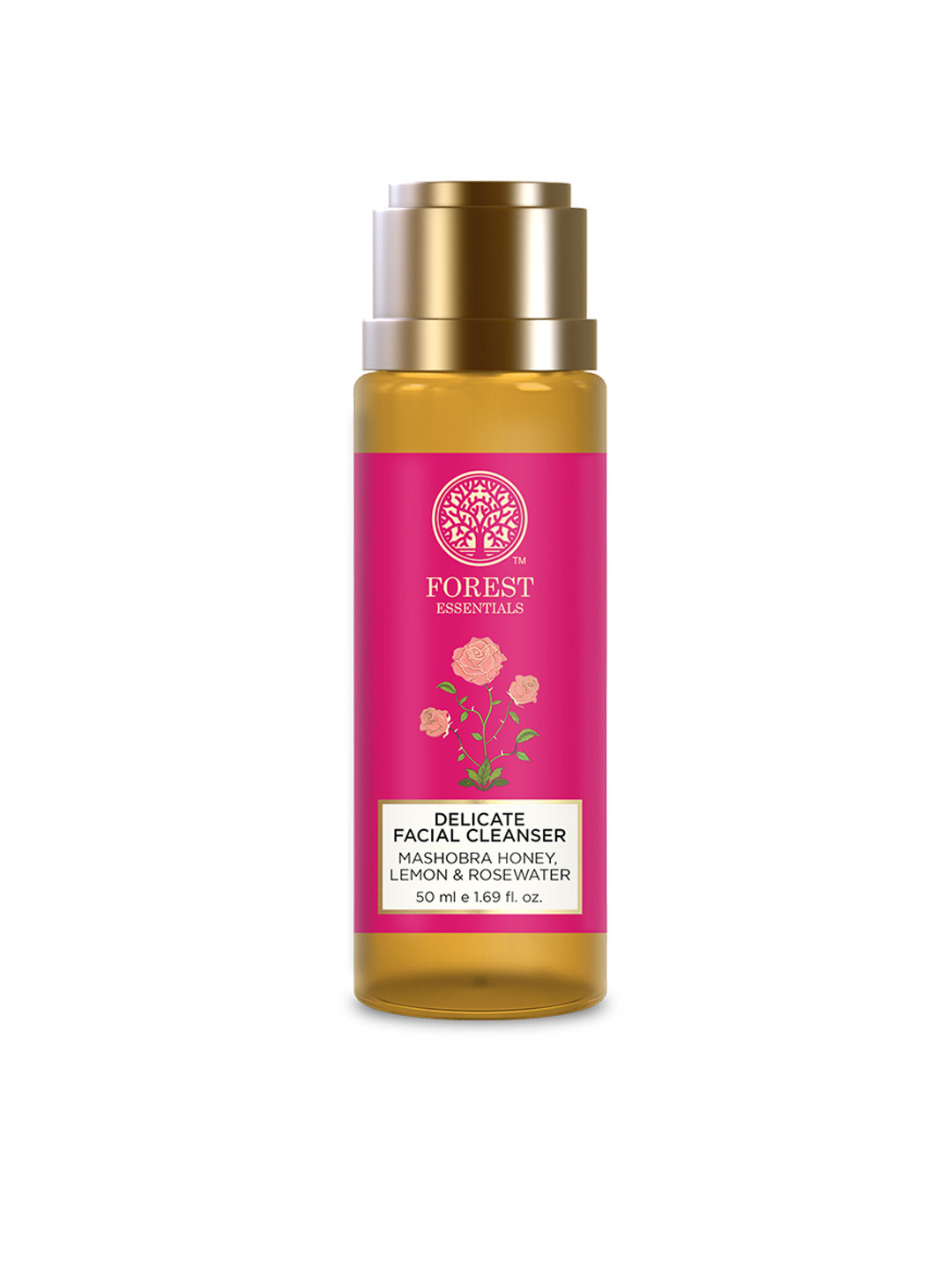 Forest Essentials Delicate Facial Cleanser with Mashobra Honey, Lemon & Rosewater - 50ml