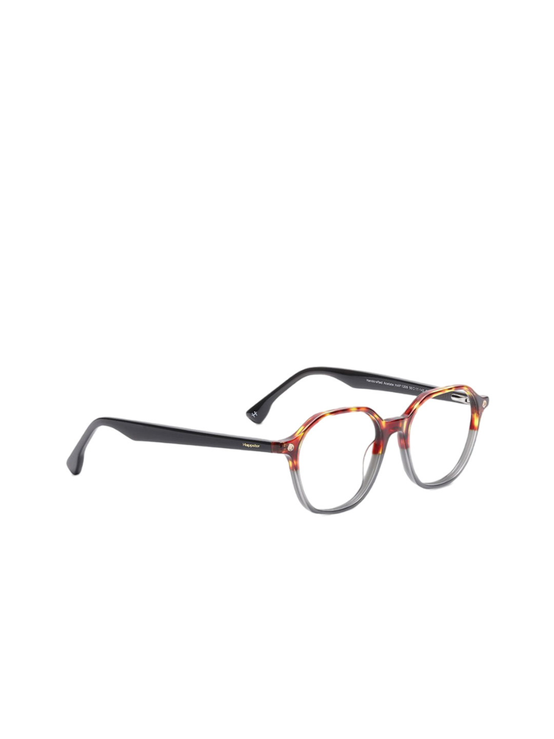 Specsmakers Unisex Full Rim Rectangle Frames FSFBRTGY50HAP1209-Brown Tortise