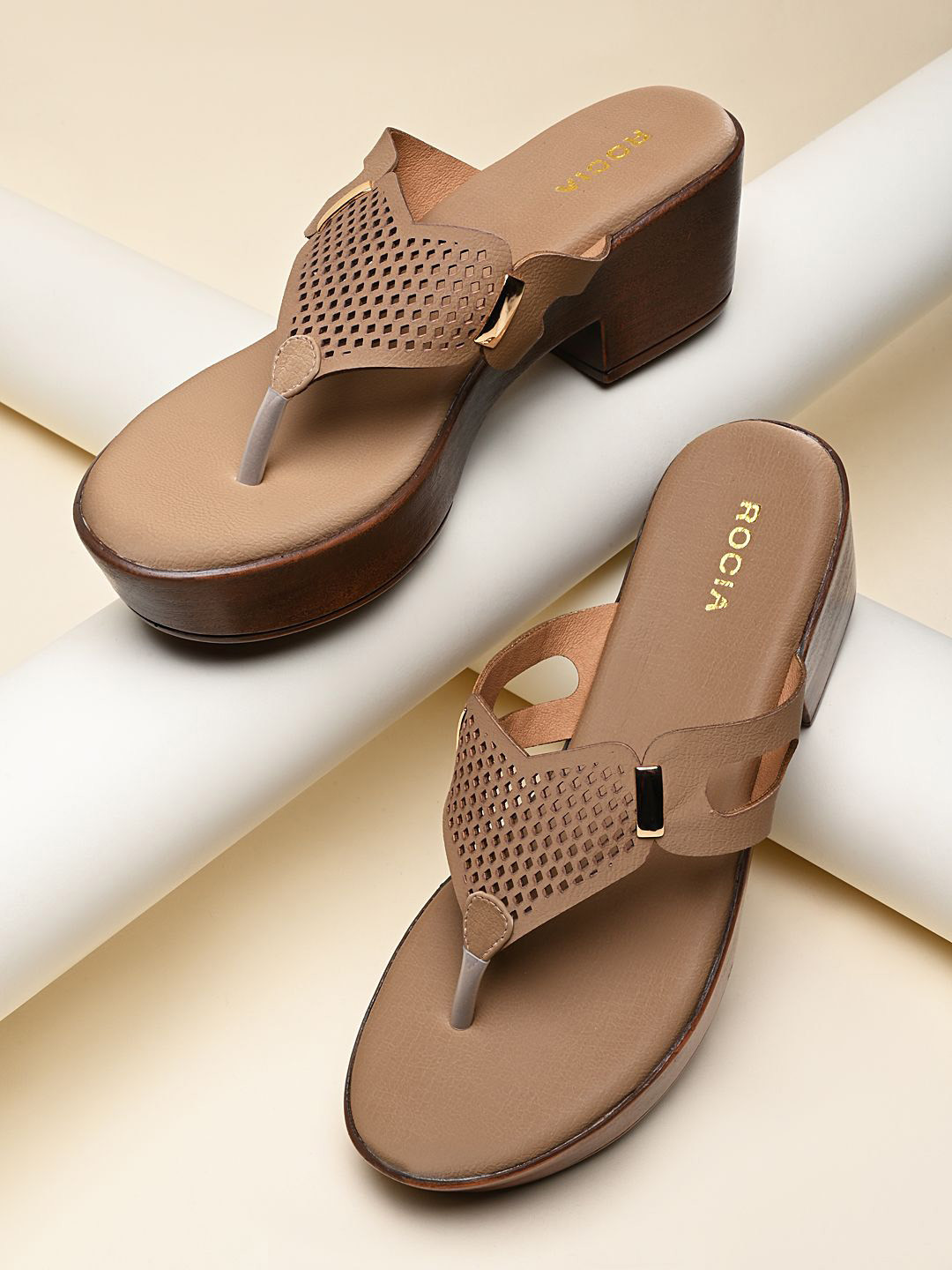 Rocia Women Block Open Back Open Toe Sandals