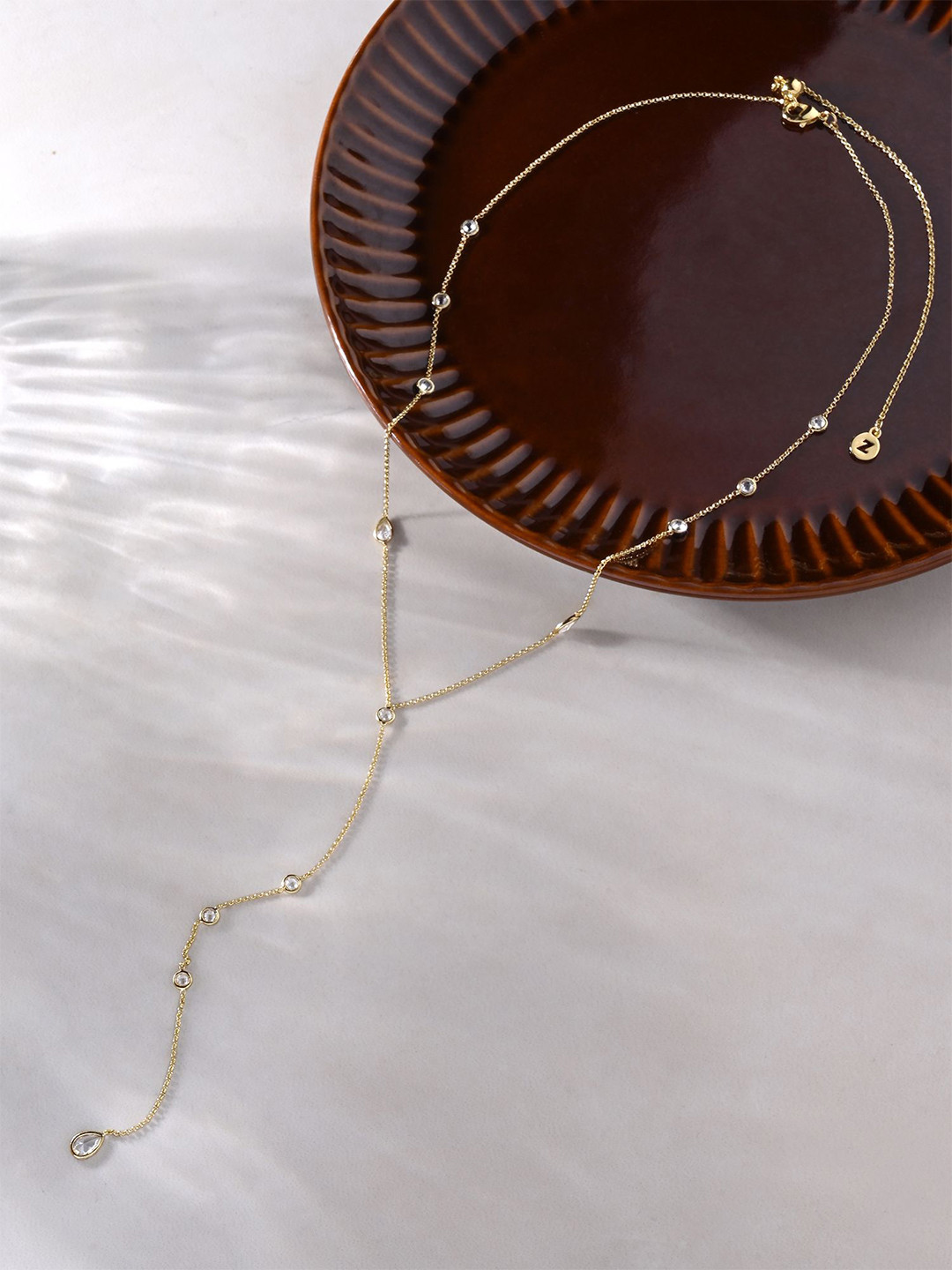 Accessorize 14k Gold-Plated Beaded Y-Chain