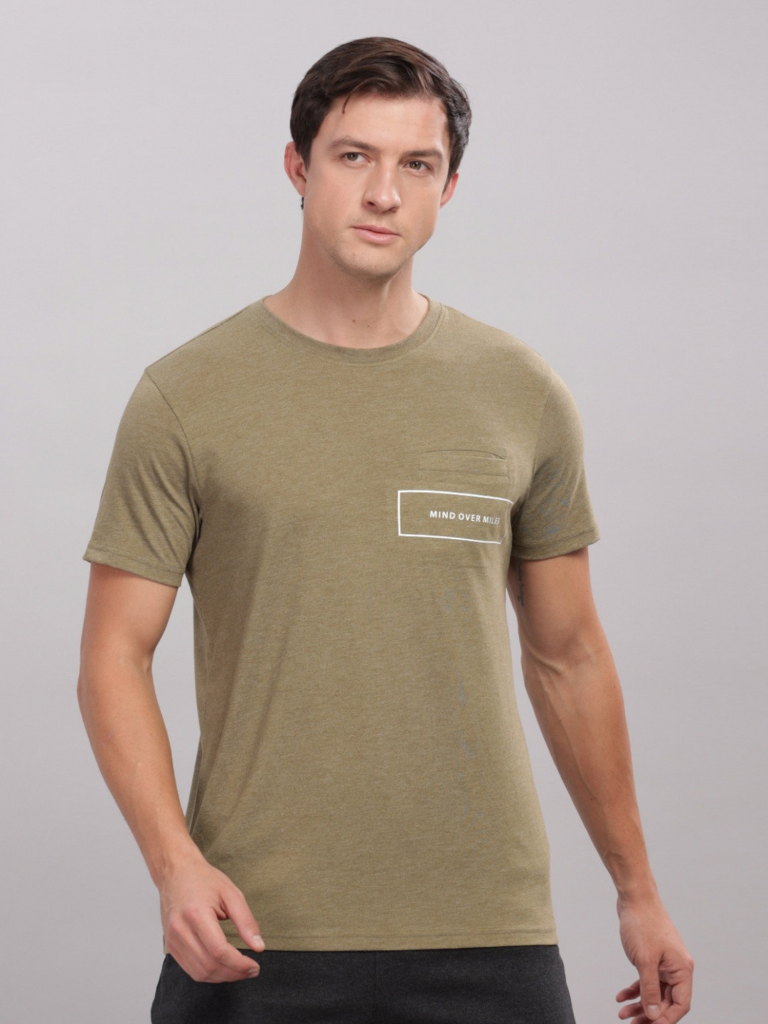 Domin8 Men Cotton T-Shirt With Chest Pocket