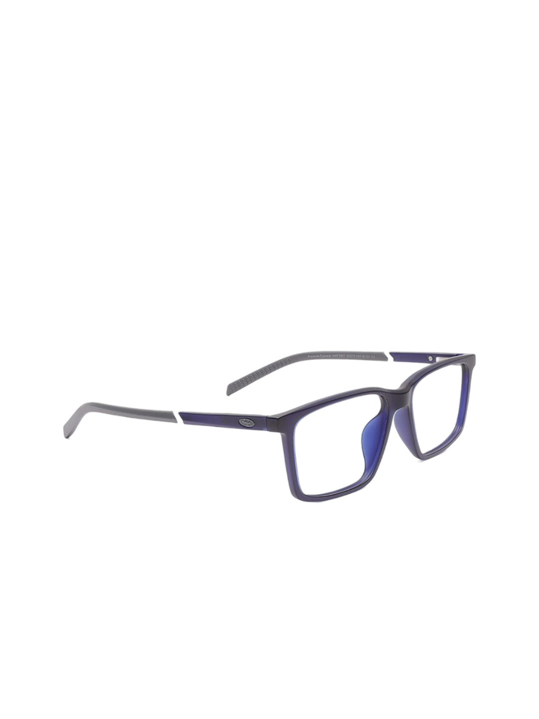 Specsmakers Unisex Rectangle Shape Frames FSFBLMGY52HAP9907A3-Blue Matt