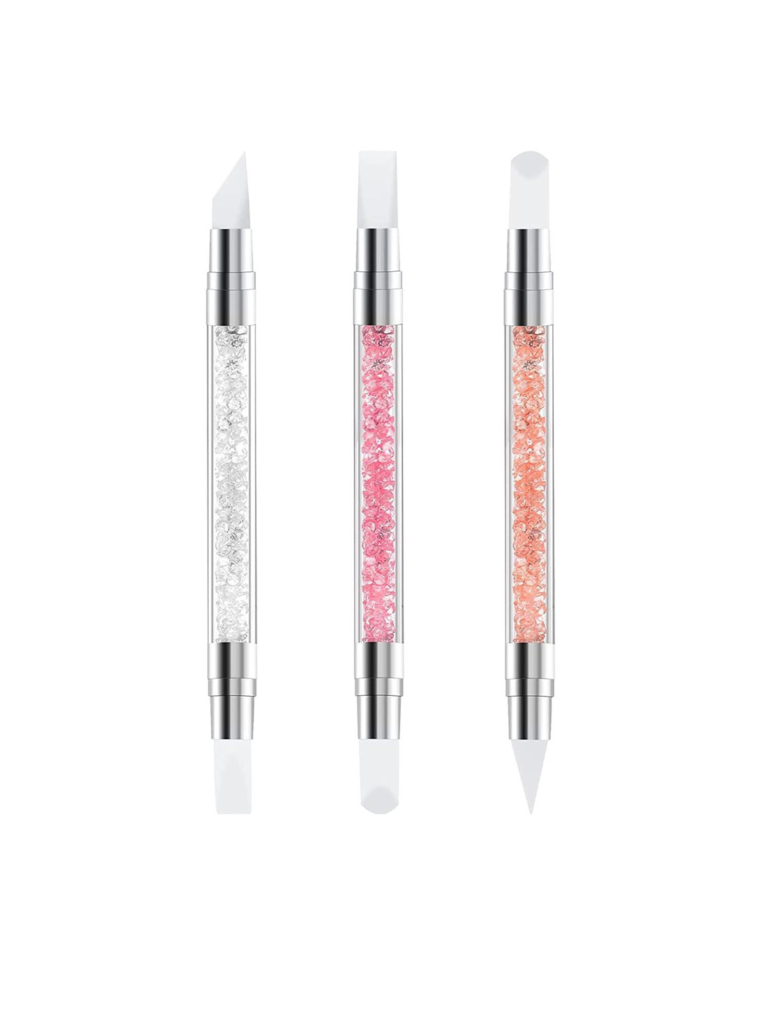 Scheibe Set Of 3 Silicon Head Nail Art Pens
