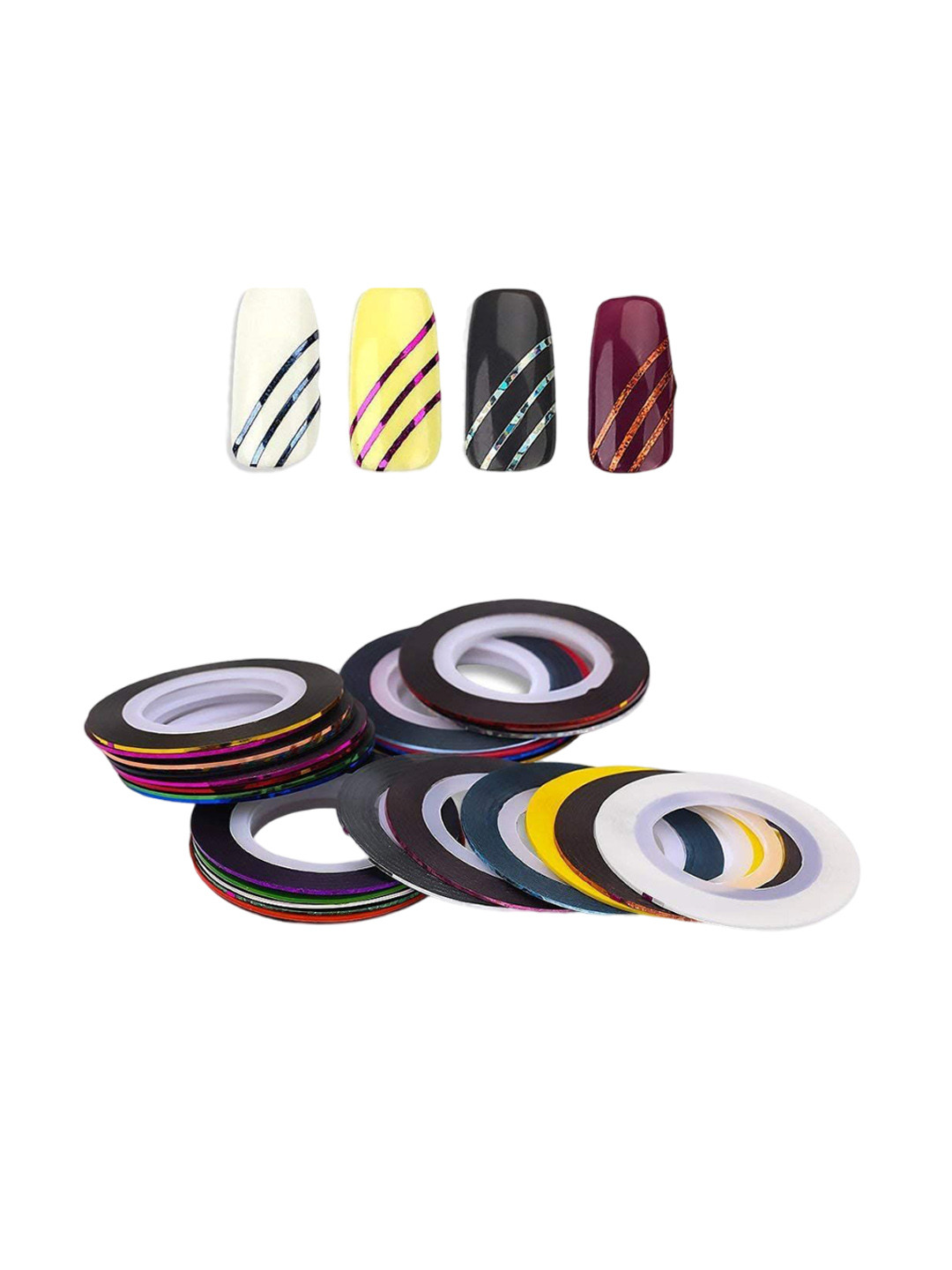 Scheibe Set Of 20 Nail Art Striping Tapes
