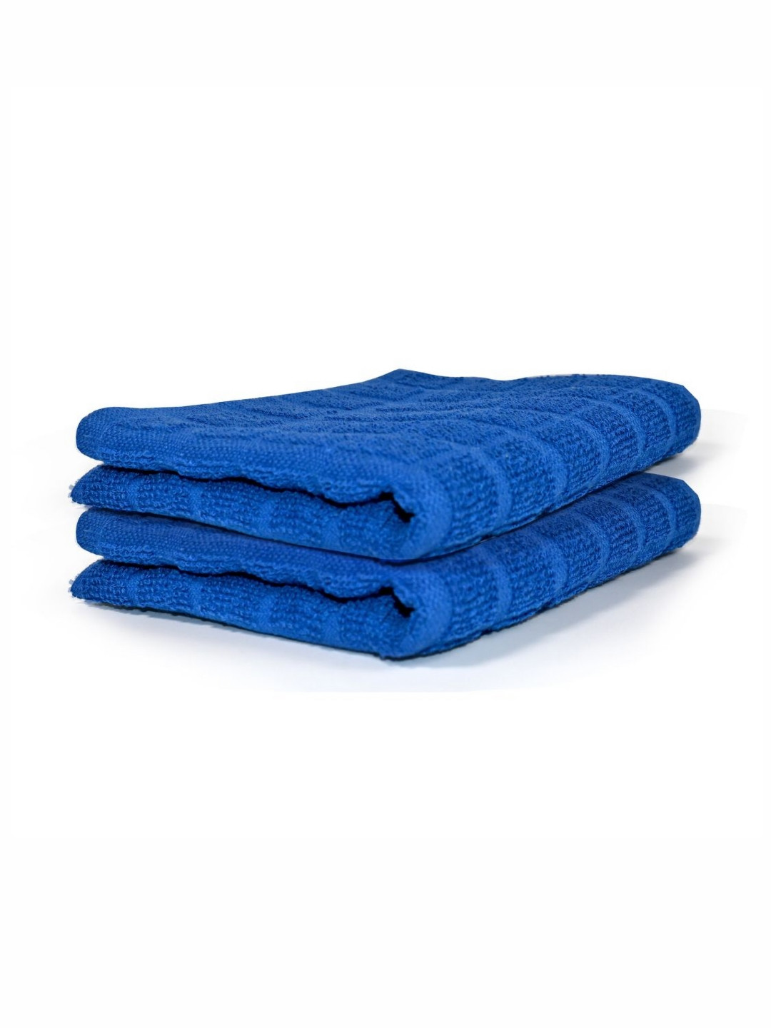 PRAKARTIK Blue 2 Pieces Textured Pure Cotton Heat Resistant Kitchen Towels