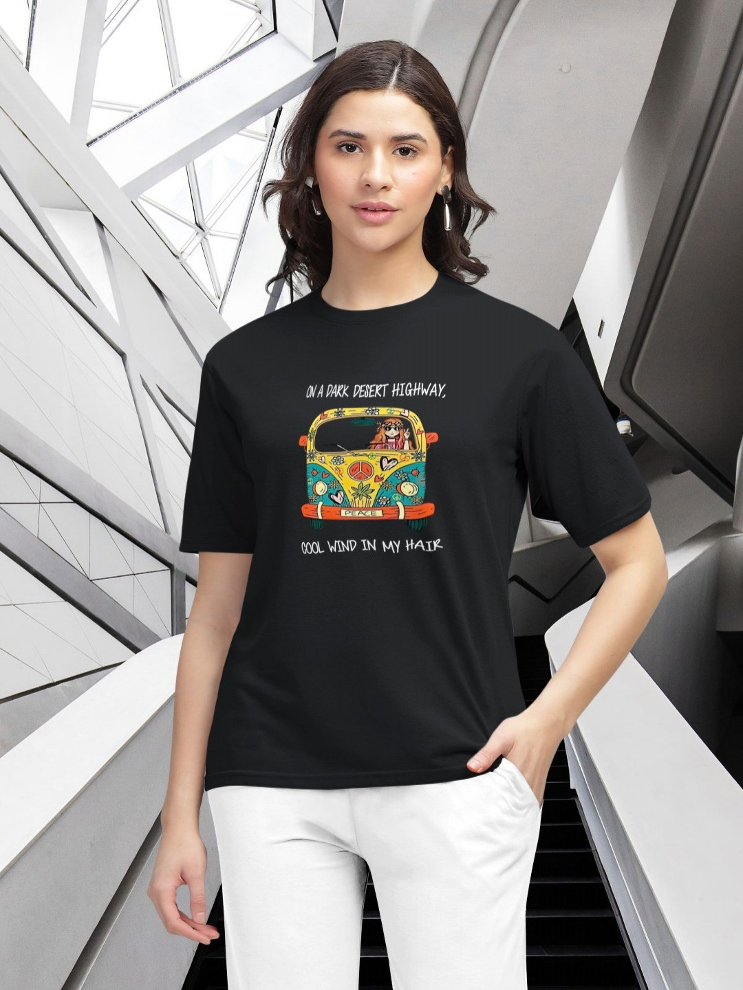 HELLCAT Women Printed T-shirt