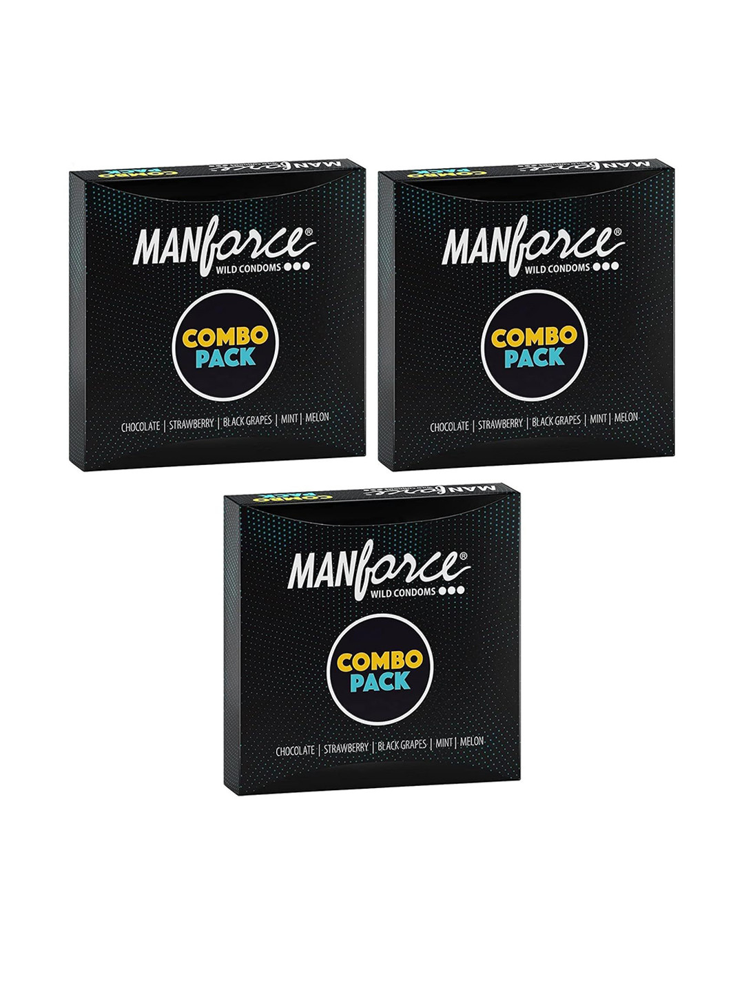 Manforce Set of 4 Lubricated Wild Condoms - 20 Pcs Each