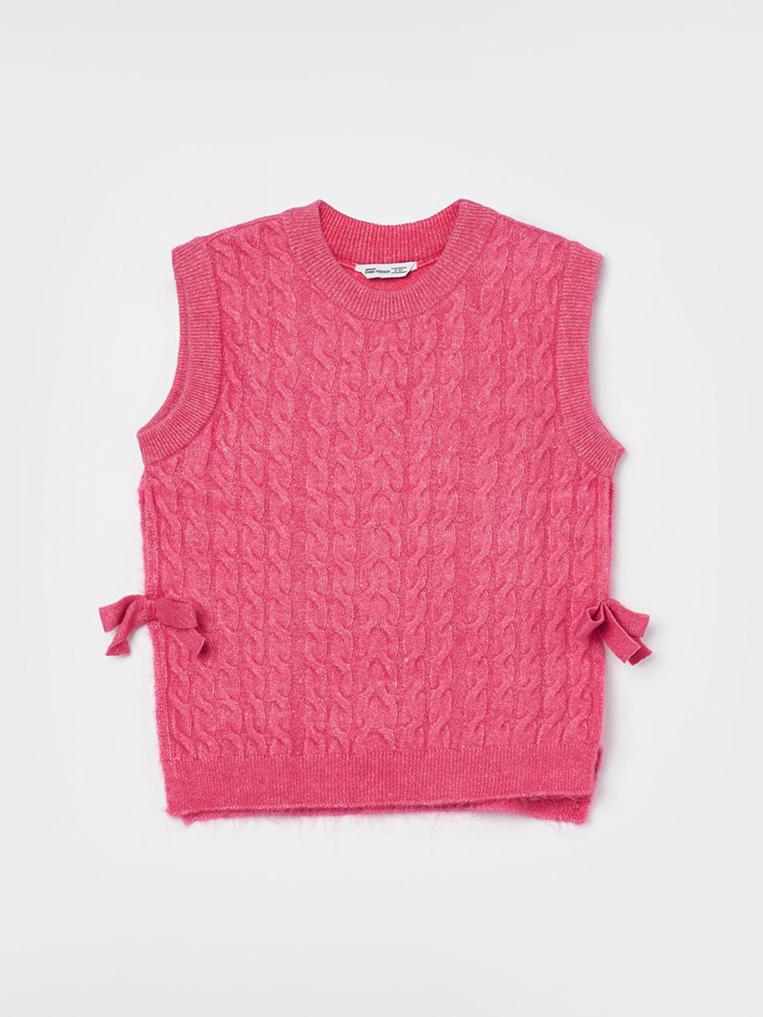 Fame Forever by Lifestyle Girls Cable Knit Sweater Vest