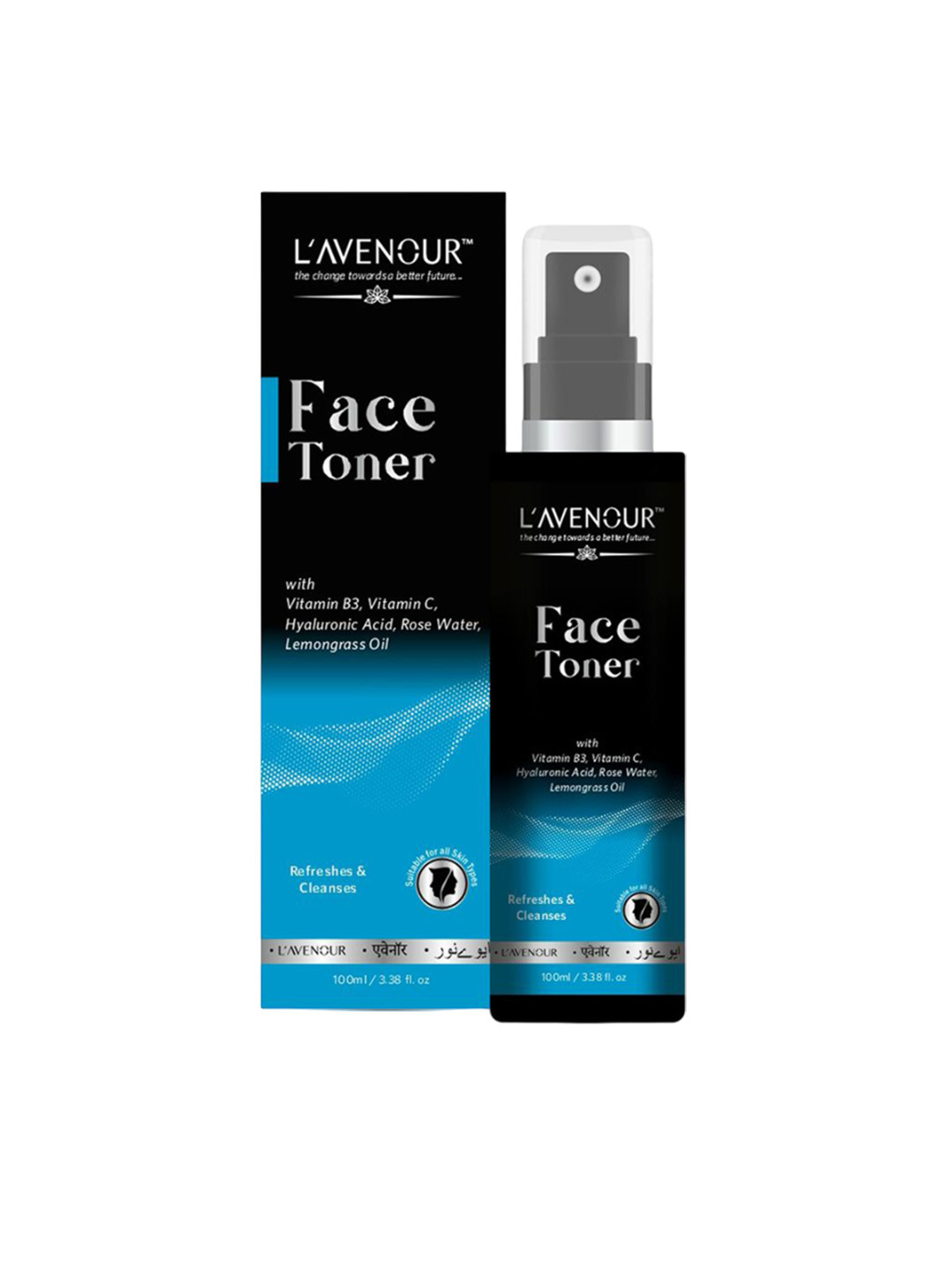 L'AVENOUR Vitamin C Face Toner with Hyaluronic Acid & Lemongrass Water - 100 ml