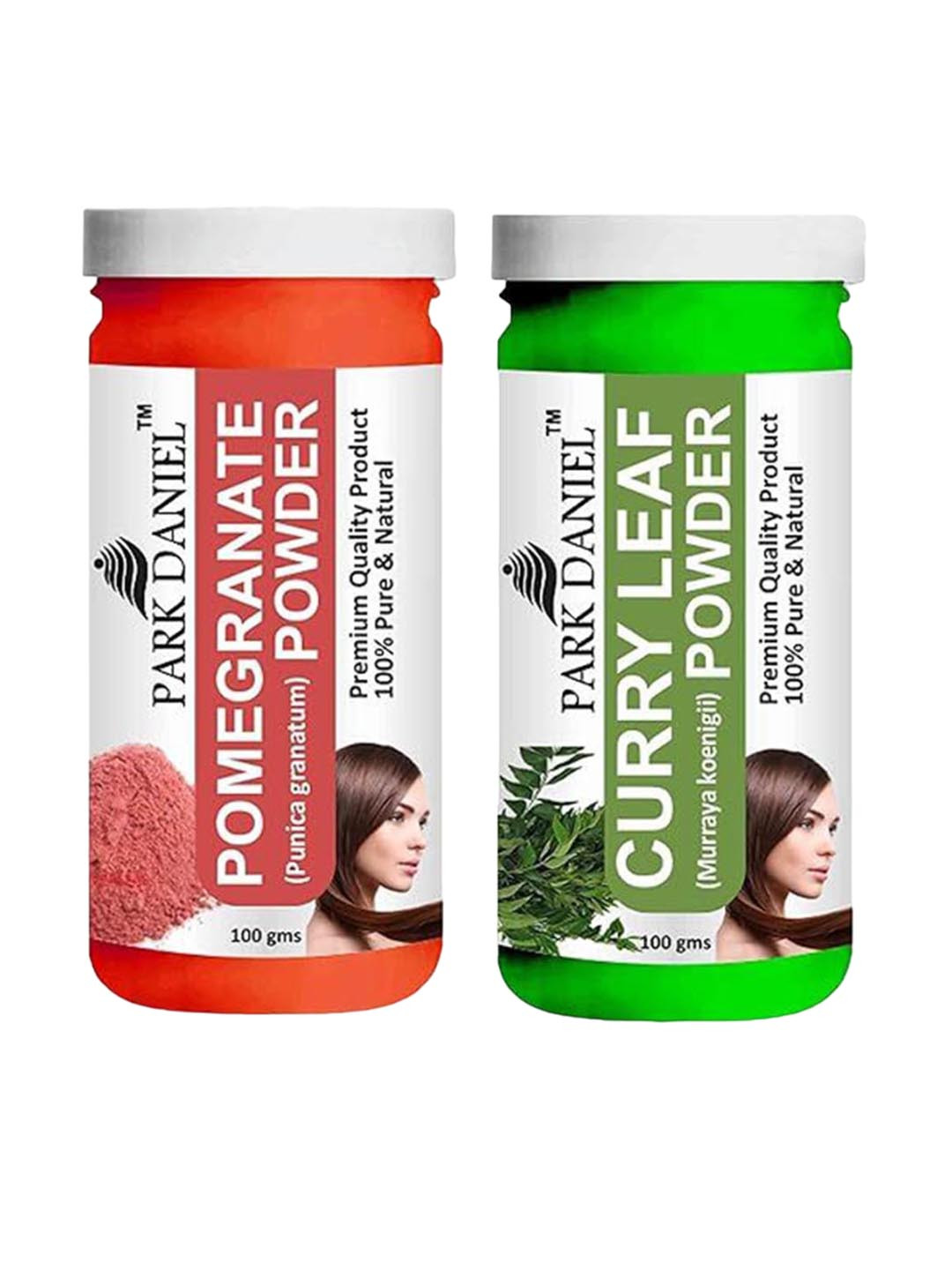 Park Daniel Set Of 2 Pomegranate & Curry Leaf Powder Hair Mask - 100 g Each