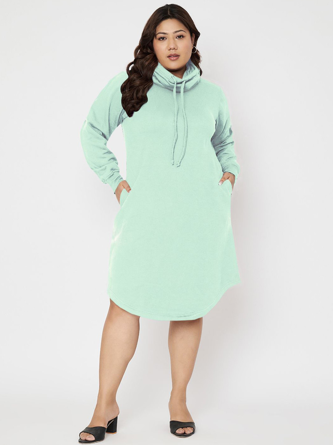 BRINNS Plus Size Hooded Jumper Dress