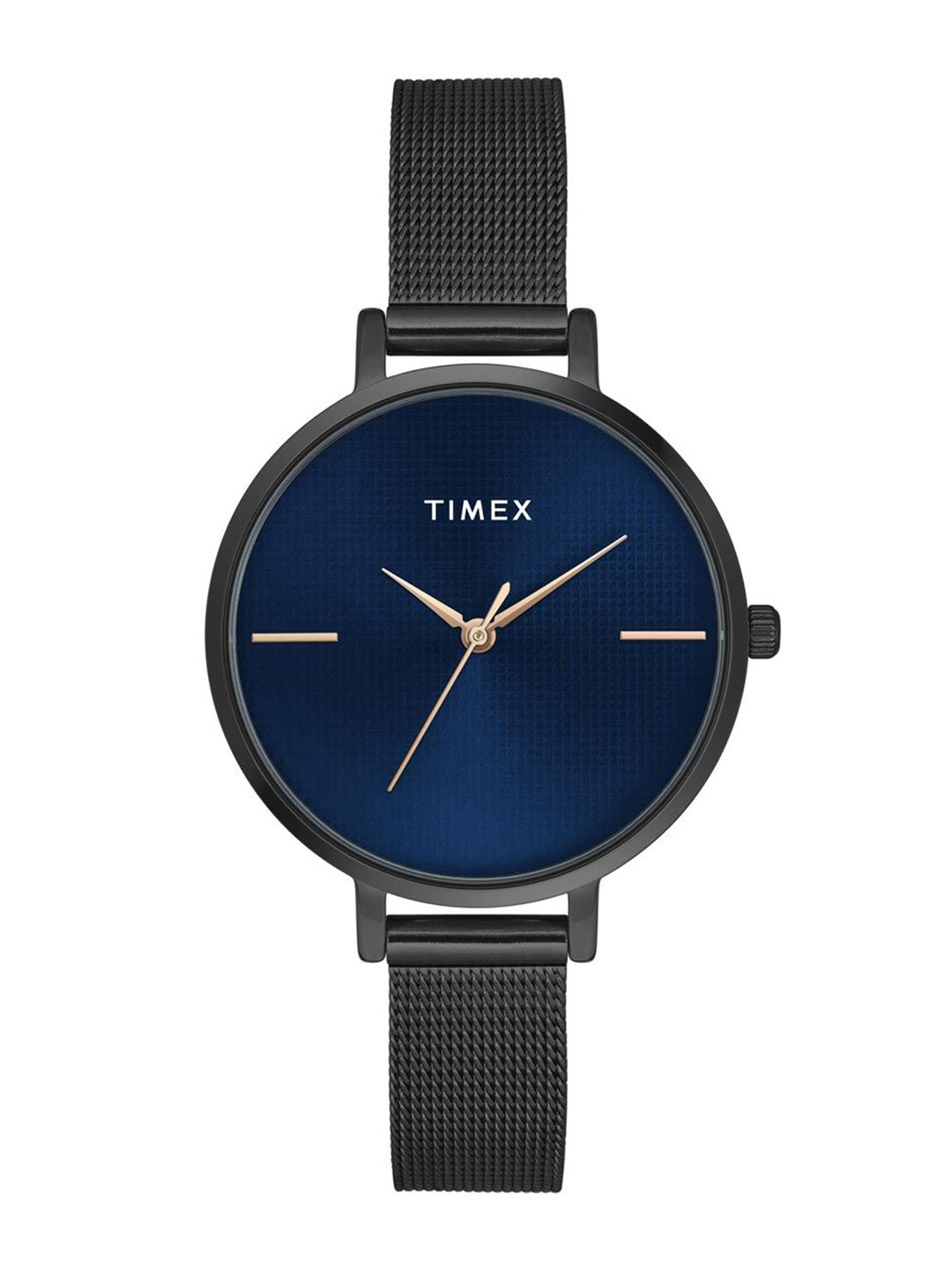 Timex Round 21mm Blue Dial Analog Women Watch - TWEL155SMU08