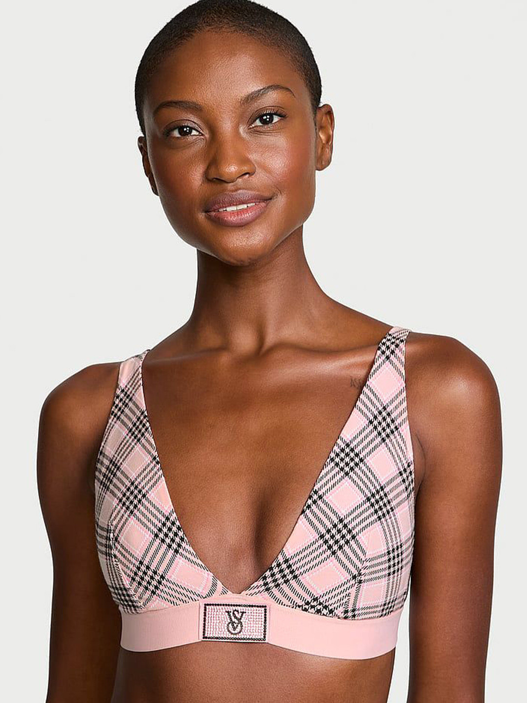 Victoria's Secret The T-shirt Shine Patch Wireless Plunge Bralette