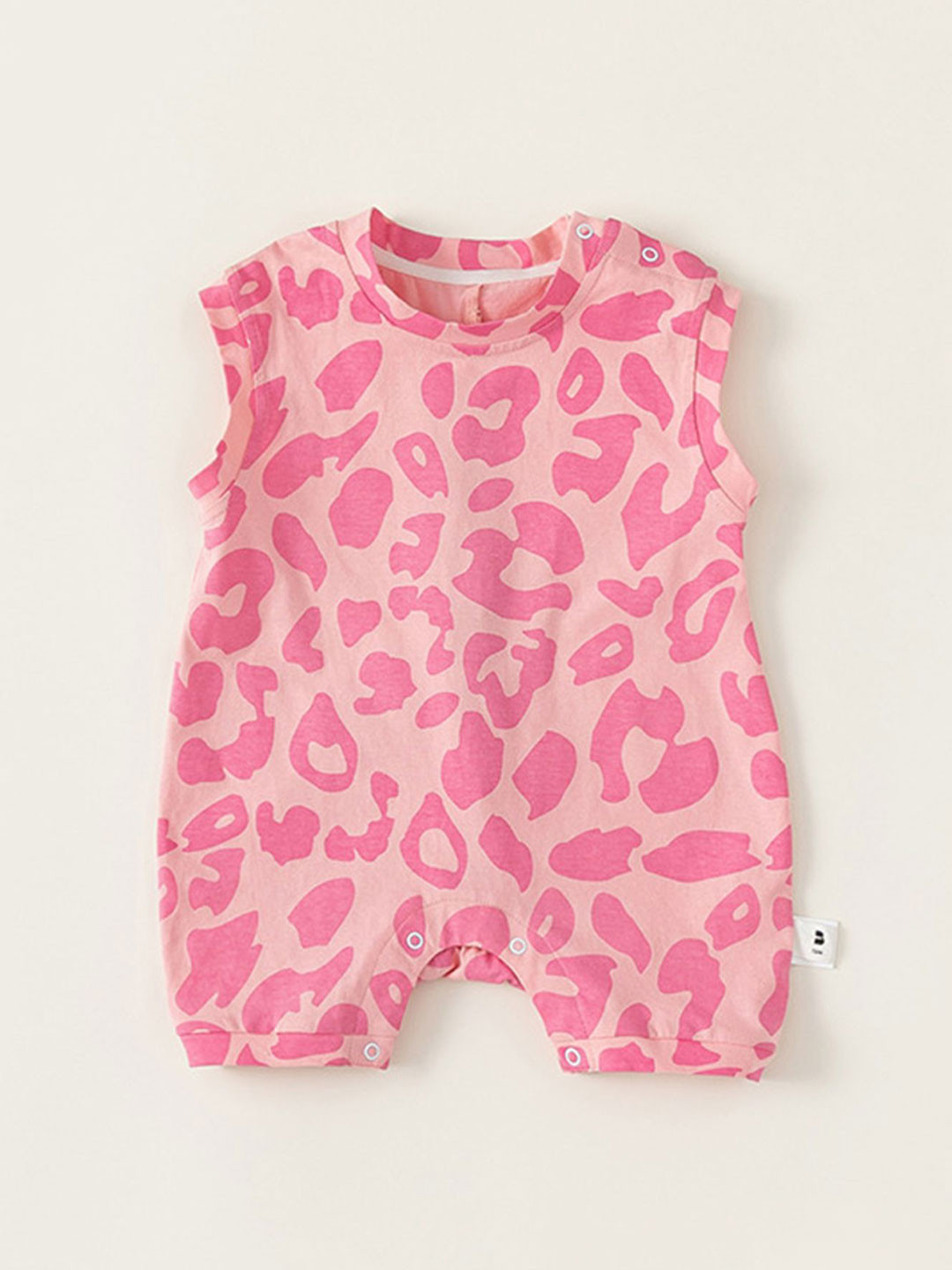 LULU & SKY Girls Cotton Printed Rompers