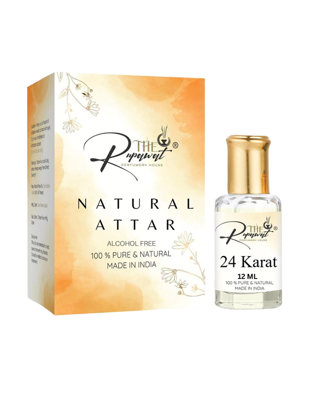 THE RUPAWAT Perfumery House 24 Karat Pure & Natural Non-Alcoholic Attar - 12 ml