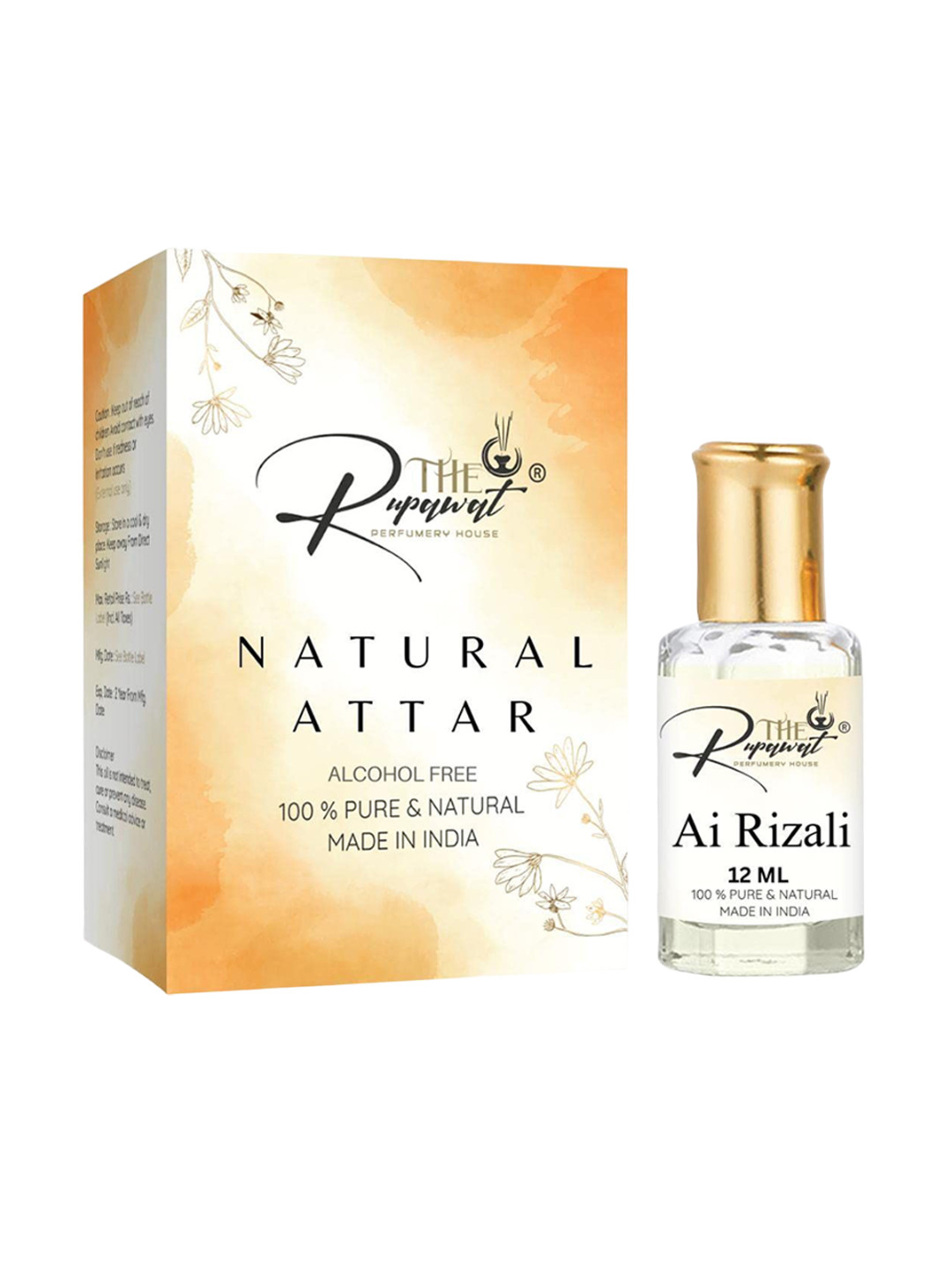 THE RUPAWAT Perfumery House Ai Rizali Alcohol Free Long Lasting Natural Attar - 12 ml