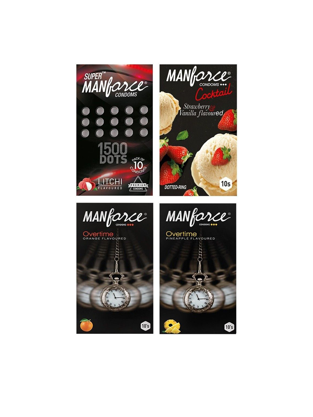 Manforce Fruit Basket Combo - Overtime Pineapple + Overtime Orange + Dots 1740 + Cocktail