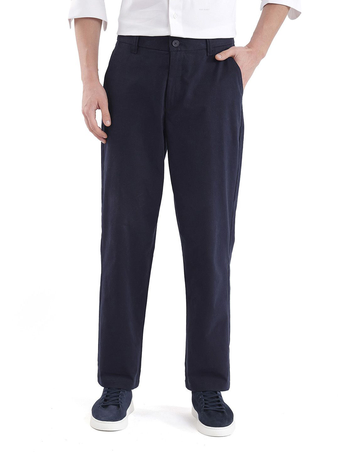RARE RABBIT Men Straight Fit Chinos Cotton Trouser