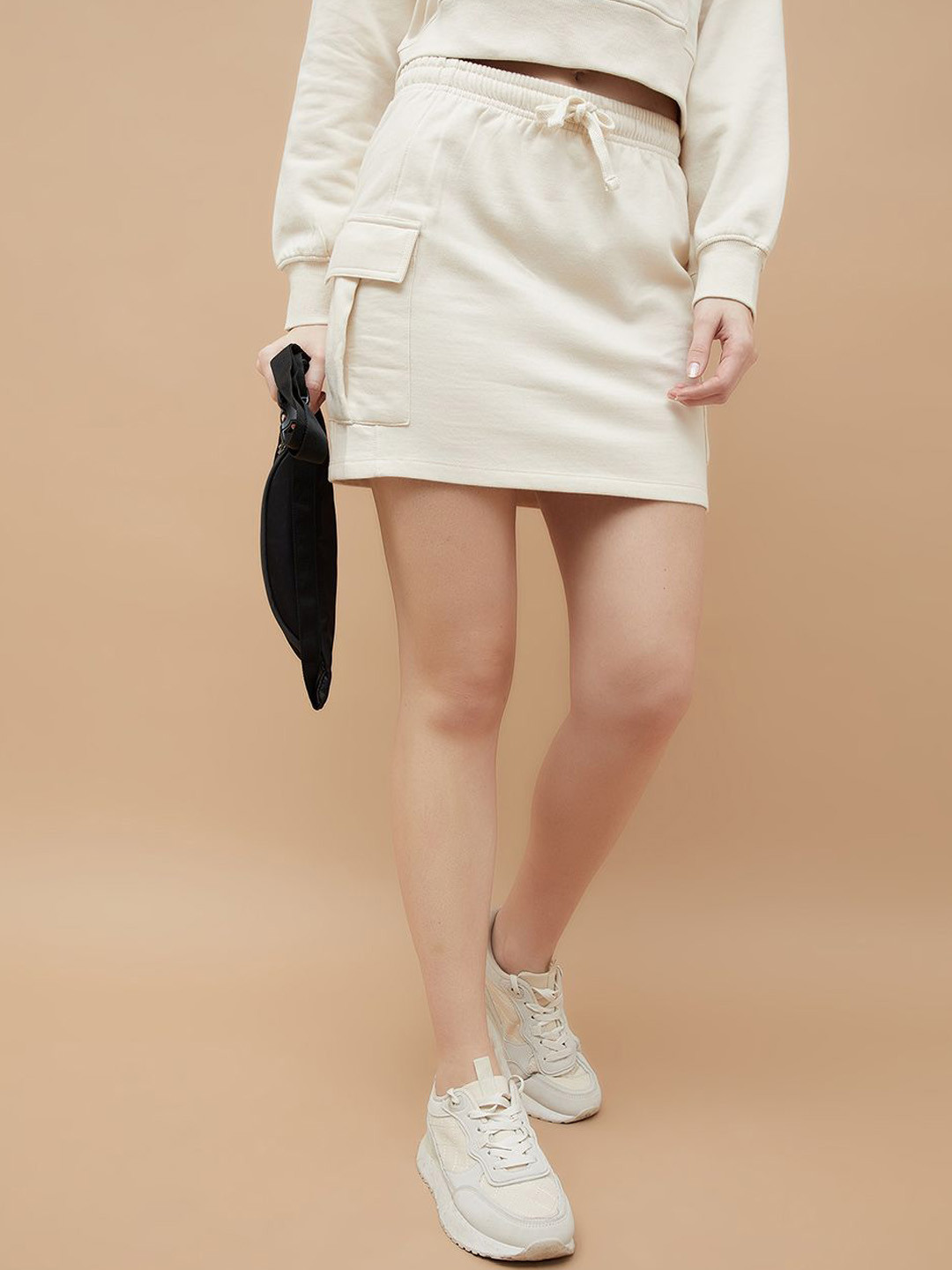 Ginger by Lifestyle Women Pencil Mini Skirt With Pocket Detail