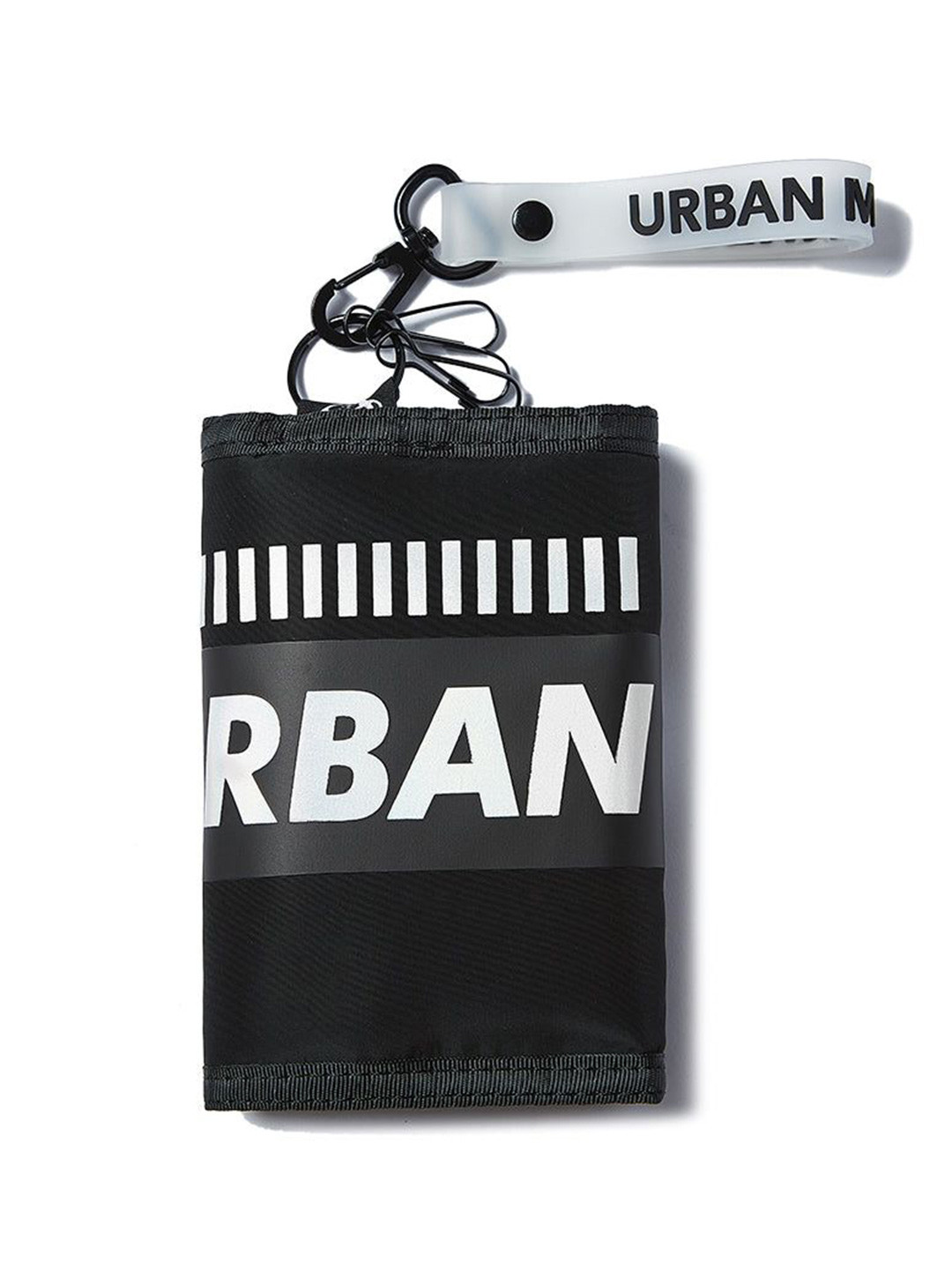 Urban Monkey Unisex Typography Printed Three Fold Wallet RHW001_SL.04-Black