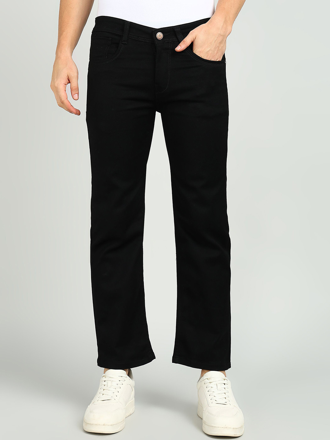 Mank D Boys Mid-Rise Straight Fit Stretchable Jeans