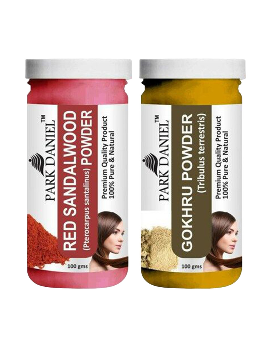 Park Daniel Set Of 2 Red Sandalwood & Gokhru Powder Mask - 100g Each
