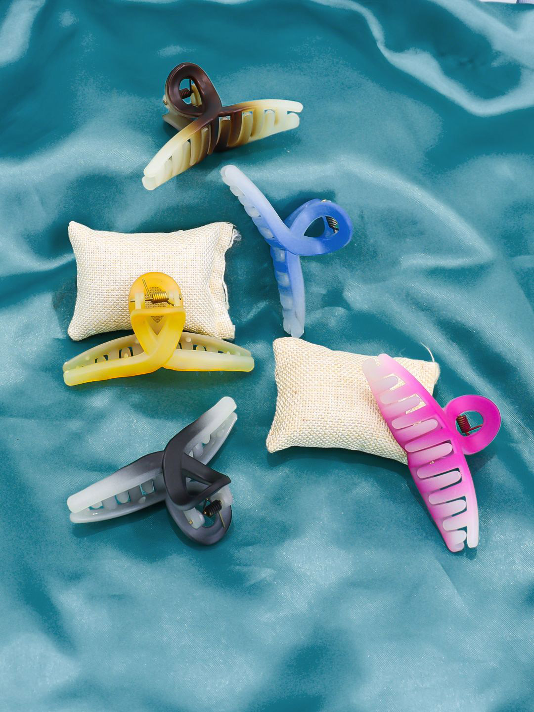 KRENOZ Women Set of 5 Claw Clip