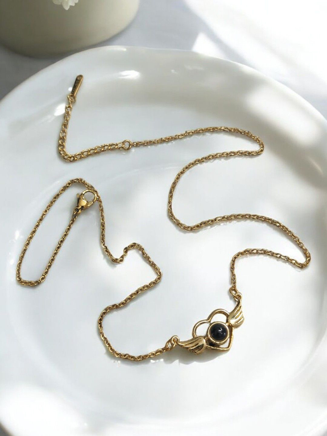 Adc fashions Gold-Plated Protected Heart Chain