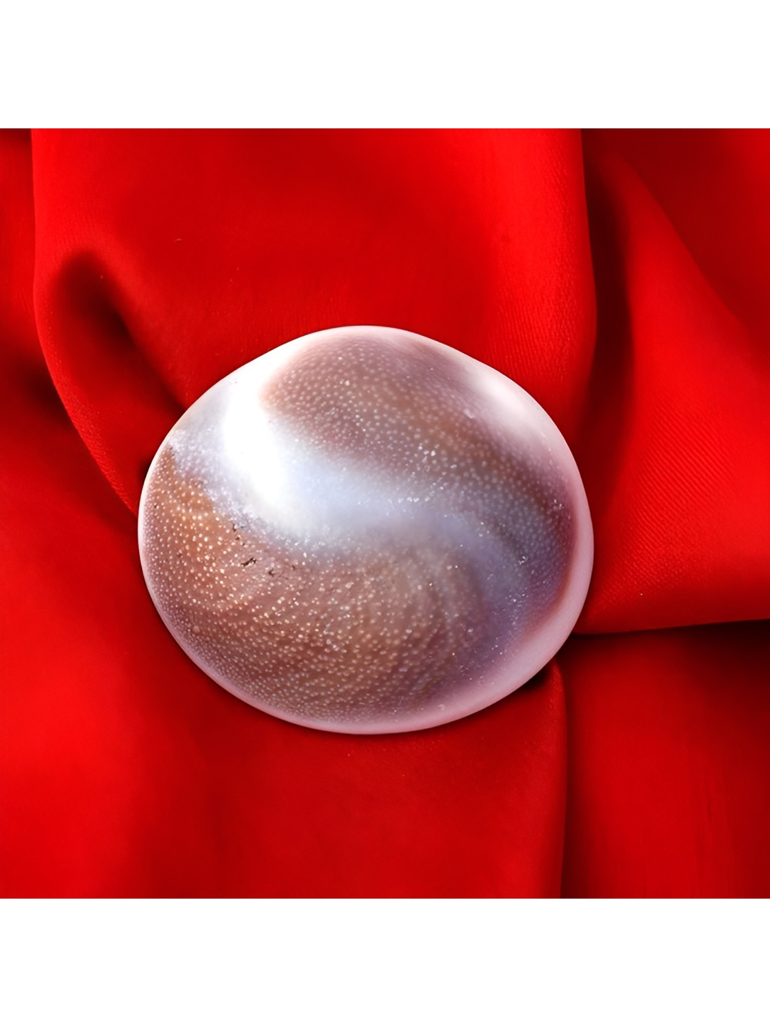 MEMOIR Real Genuine Gomti Chakra River Purple Stone Glossy Living Room Medium Showpiece -