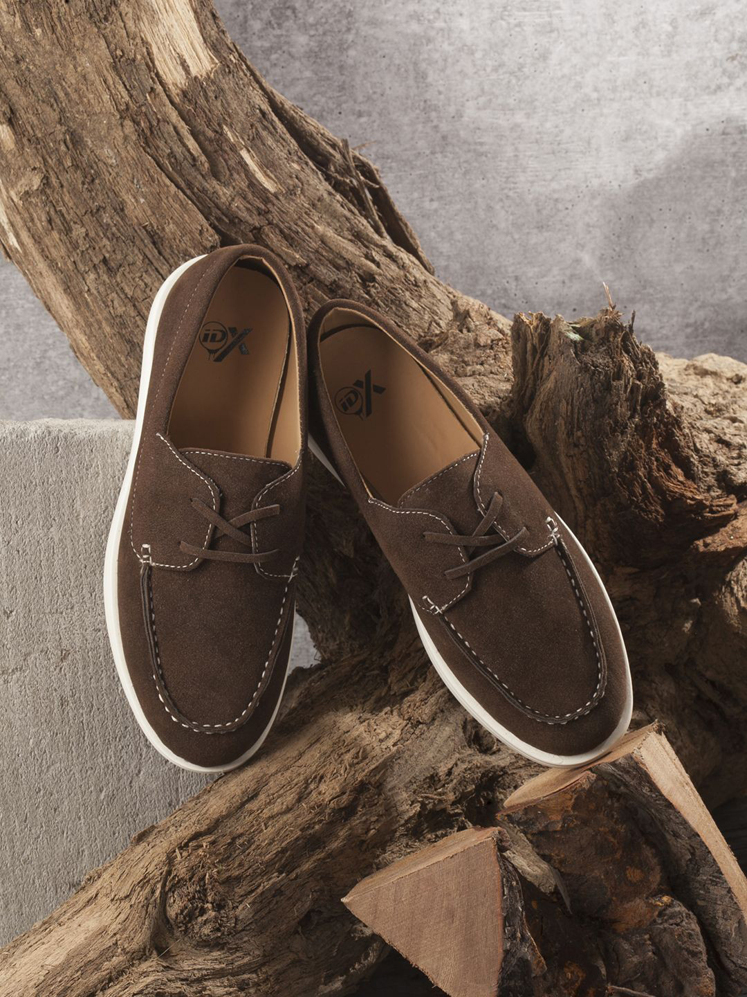 ID Men Antibacterial Lace-Ups Casual Loafers