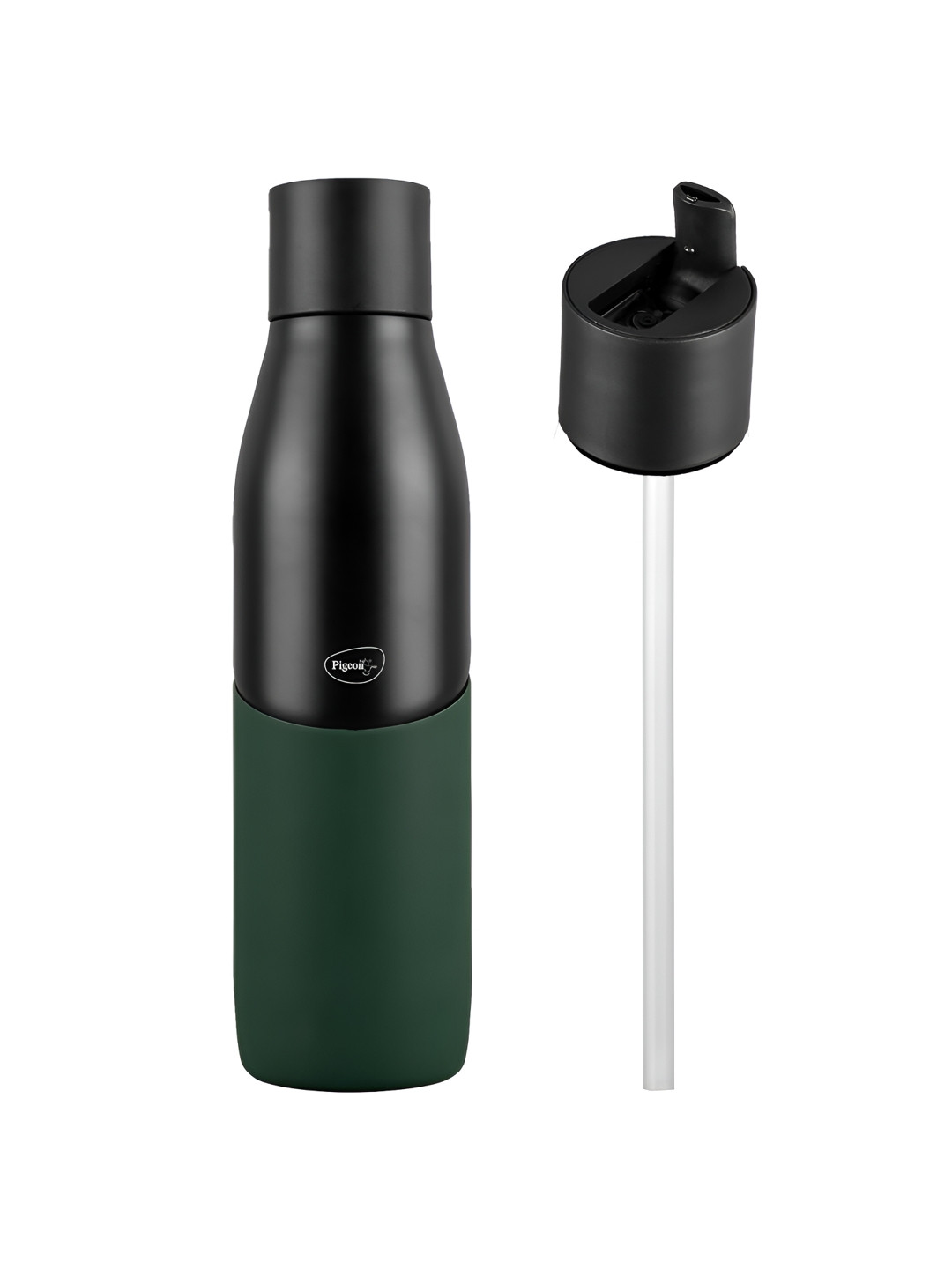 Pigeon Theminox Luxe Green Stainless Steel Colourblocked Double Wall Vacuum Water Bottle