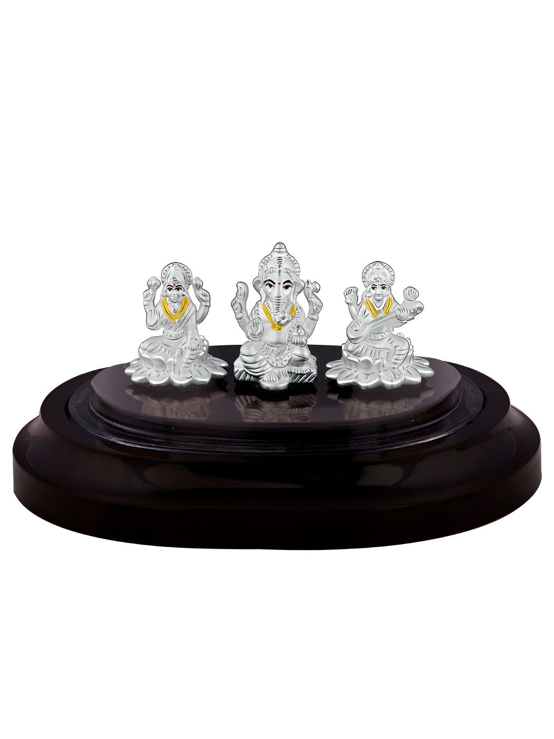 GIVA Pavanputra Silver Metallic Prayer Room Tiny Showpiece - 3.4 Inches