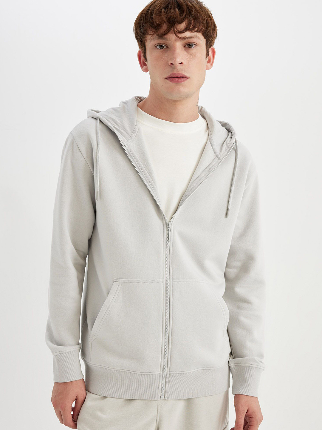 DeFacto Men Hooded Cardigan