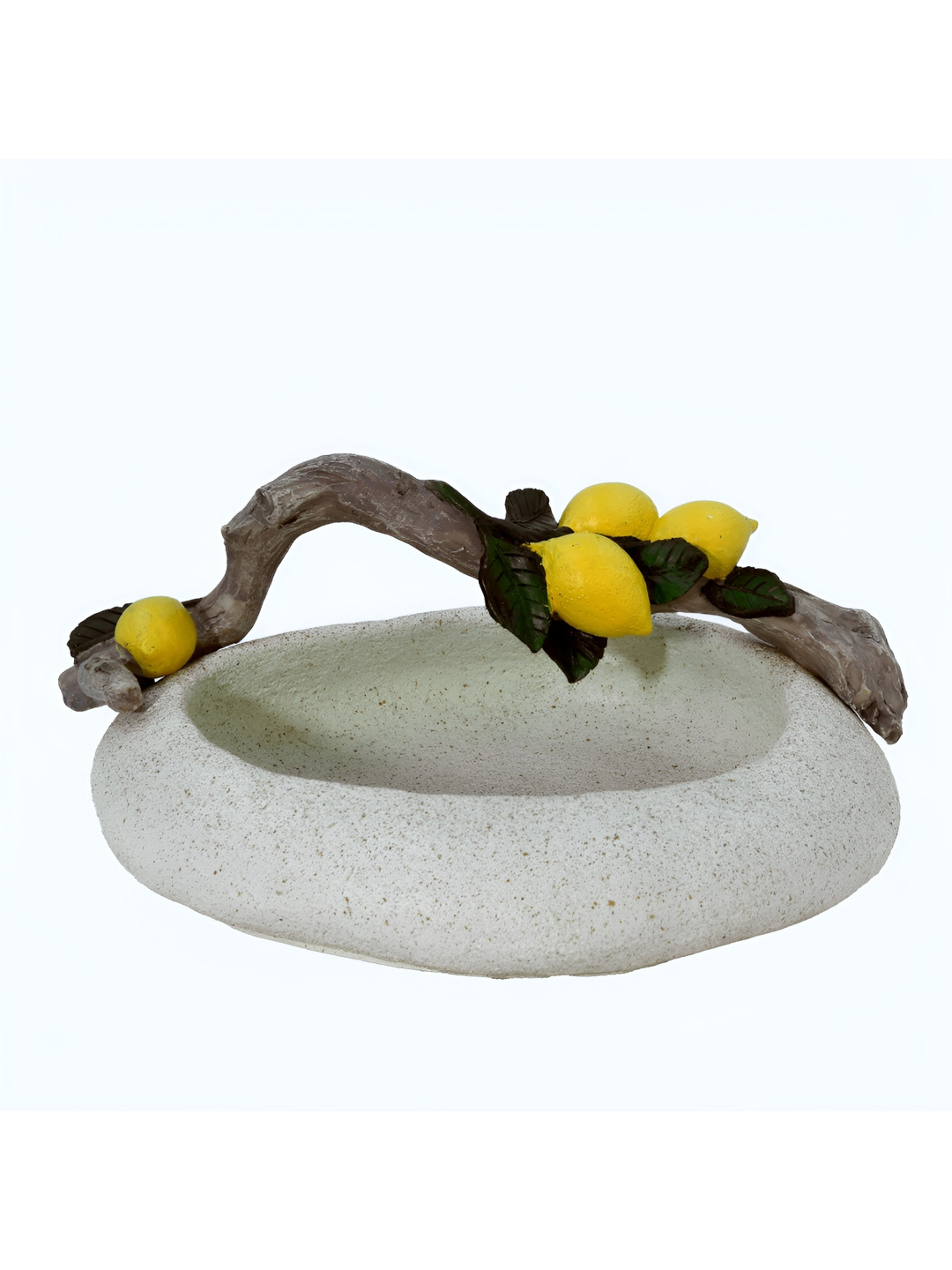 Aura Beige Resin Glossy Living Room Medium Showpiece - 3 Inches