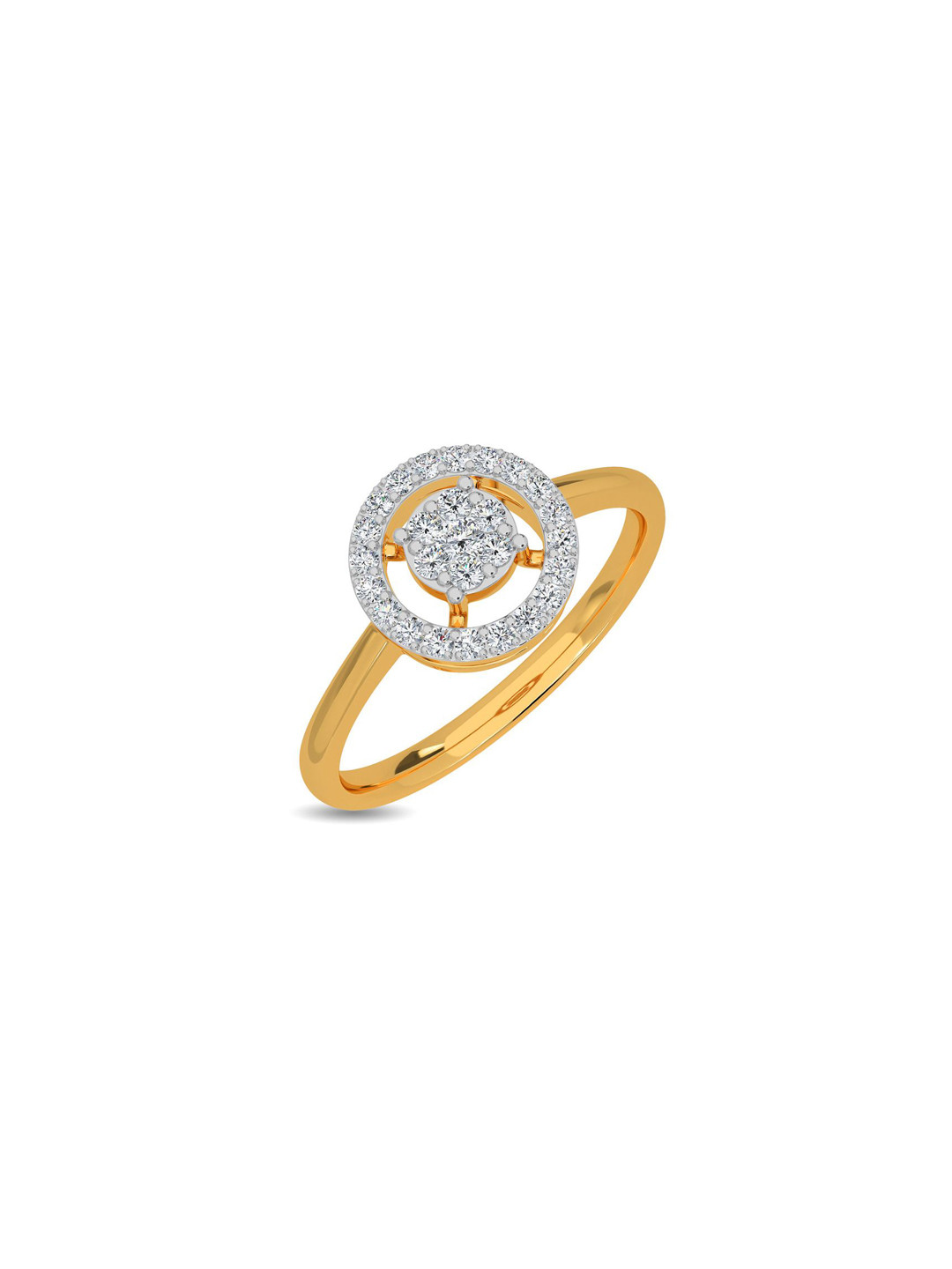 KISNA DIAMOND AND GOLD JEWELLERY Ara Women 18KT Finger Ring Diamond 2.26 gm
