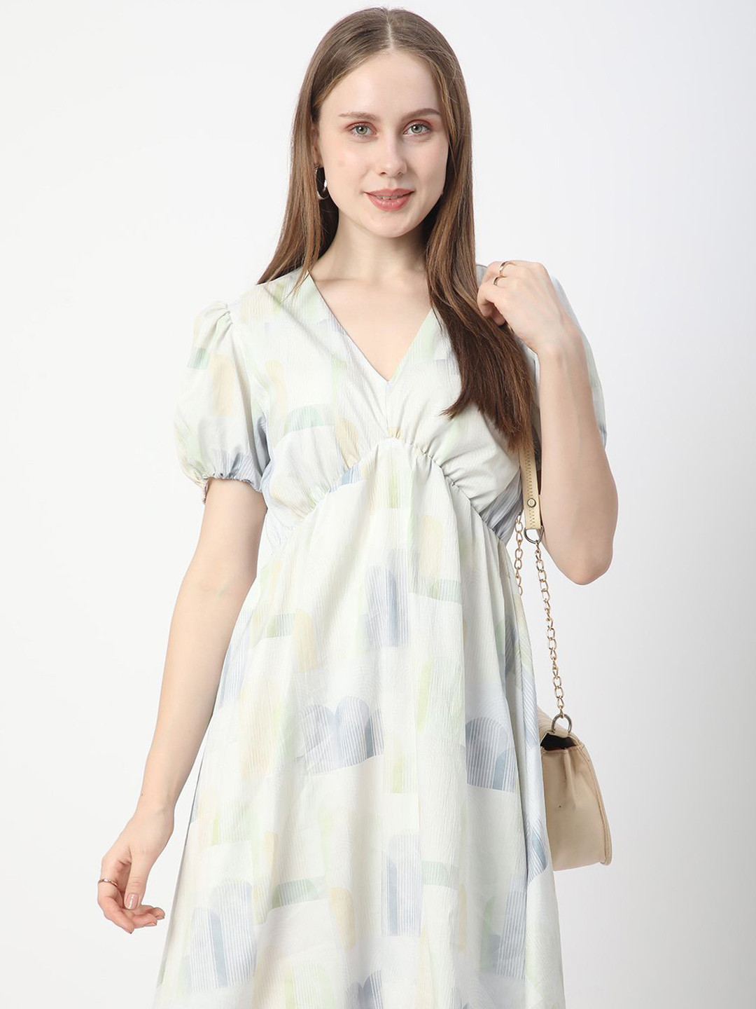 R&B Women Empire Mini Dress