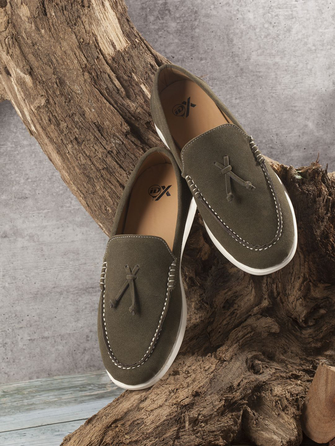 ID Men Round Toe Comfort Insole Loafers