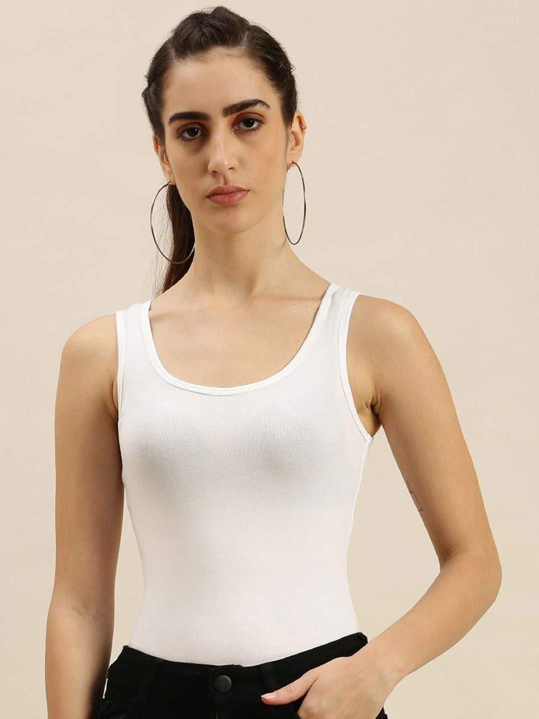 De Moza Pack Of 3 Women Cotton Sports Camisoles