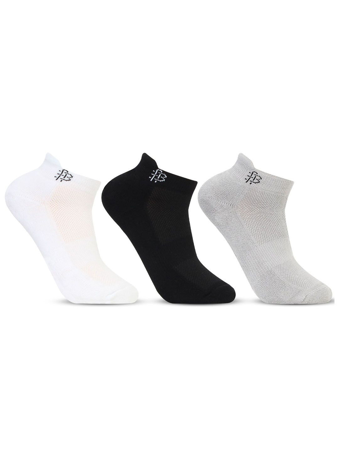 Bonjour Pack of 3 Men Bamboo Sports Ankle-Length Socks
