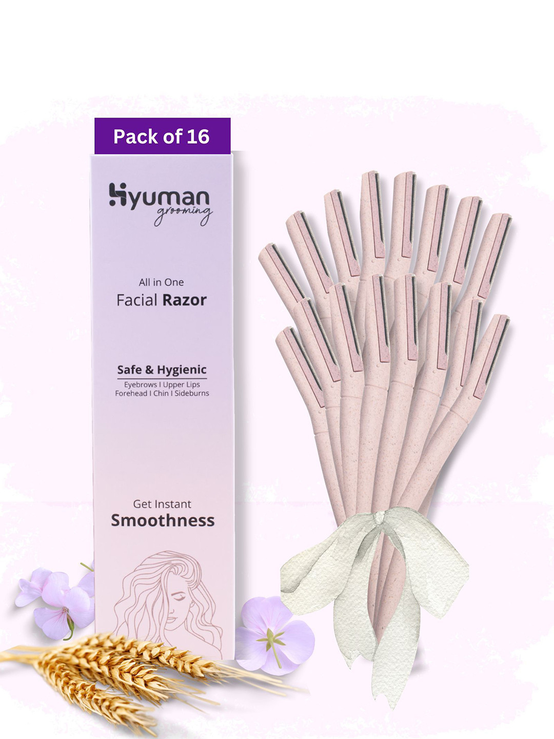 HYUMAN Set Of 16 All In One Facial Razors